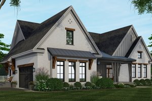 Exterior - Front Elevation 4 for Farmhouse House Plan #51-1159 - 3 bed, 2.5 bath