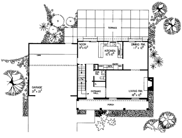 Home Plan - Classical Floor Plan - Main Floor Plan #72-669