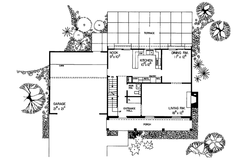 Dream House Plan - Floor Plan - Main Floor for Classical House Plan #72-669 - 4 bed, 2.5 bath
