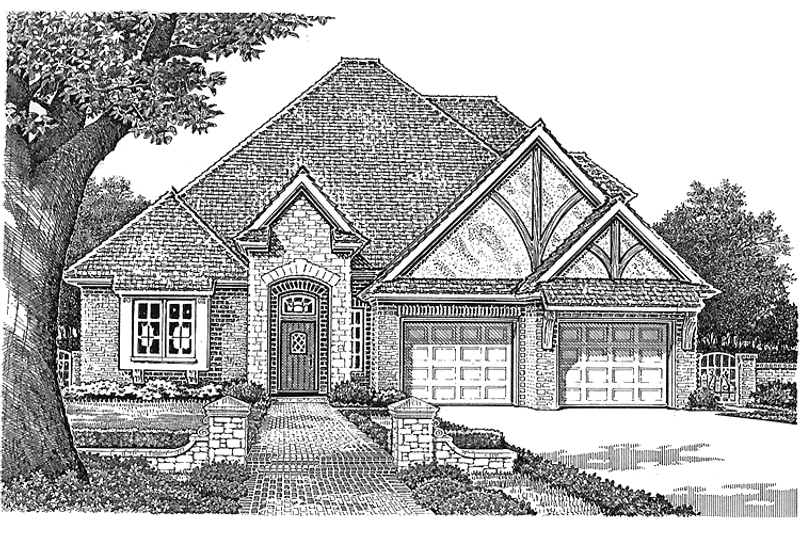 Dream House Plan - Exterior - Front Elevation 3 for Country House Plan #310-1244 - 3 bed, 2.5 bath