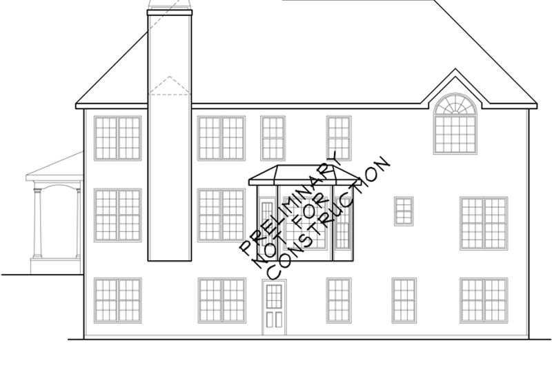 Home Plan - Exterior - Rear Elevation for Traditional House Plan #927-230 - 5 bed, 3 bath