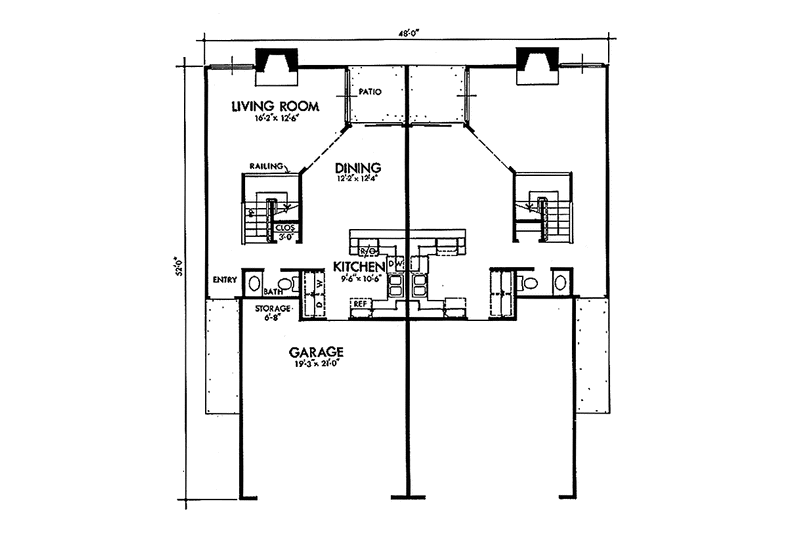 Dream House Plan - Floor Plan - Main Floor for Mediterranean House Plan #320-1234 - 3 bed, 2.5 bath