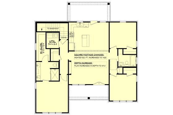 Floor Plan - Other Floor for Farmhouse House Plan #430-446 - 3 bed, 2 bath