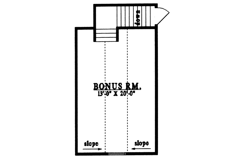 Home Plan - Floor Plan - Other Floor for Country House Plan #42-438 - 3 bed, 2 bath