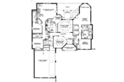 European Style House Plan - 4 Beds 3.5 Baths 3167 Sq/Ft Plan #17-3033 