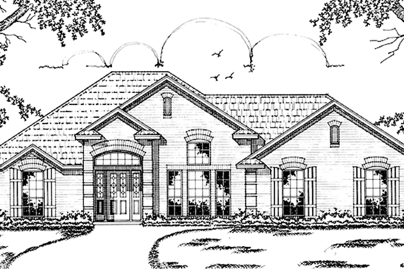 Home Plan - Country Exterior - Front Elevation Plan #42-616