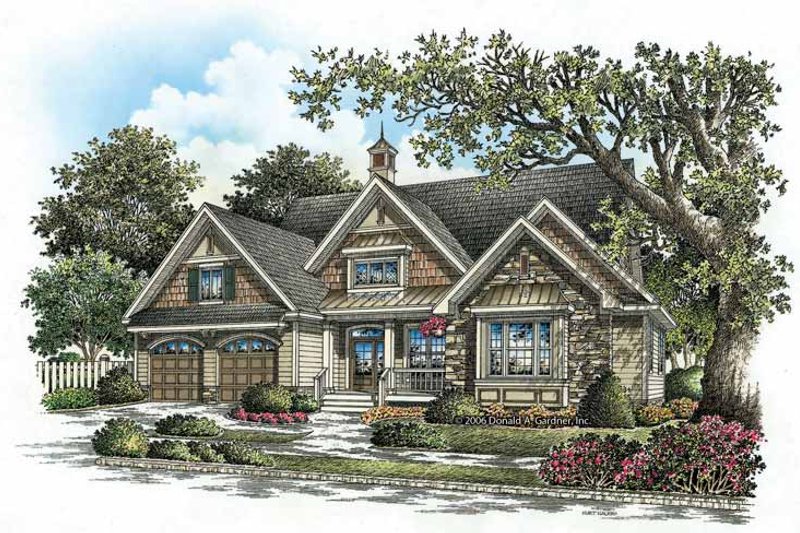 Home Plan - Exterior - Front Elevation 3 for European House Plan #929-859 - 3 bed, 2.5 bath