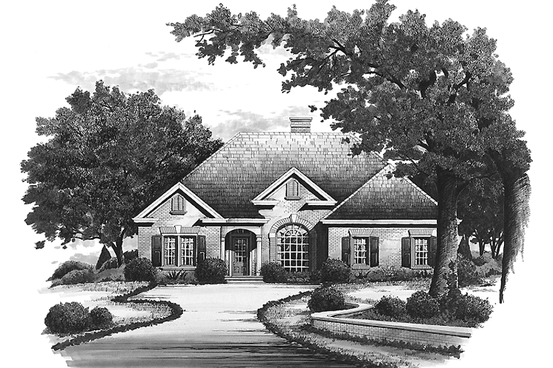 Home Plan - Exterior - Front Elevation 3 for Traditional House Plan #429-116 - 3 bed, 2.5 bath