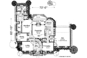 European Style House Plan - 5 Beds 3.5 Baths 3605 Sq/Ft Plan #310-222 