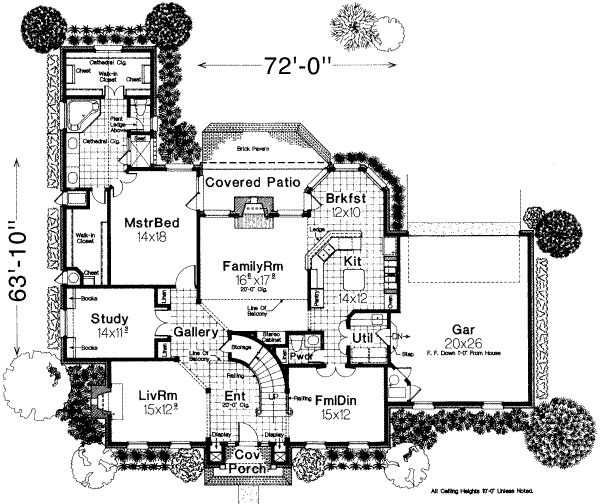 Home Plan - European Floor Plan - Main Floor Plan #310-222
