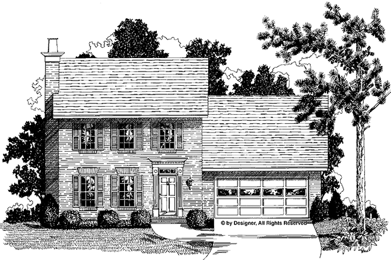 Dream House Plan - Classical Exterior - Front Elevation Plan #56-652