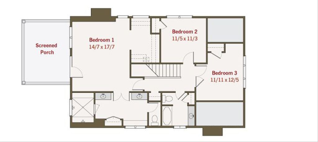 Craftsman Style House Plan 4 Beds 3 Baths 2680 Sq Ft Plan 461 36 Houseplans Com