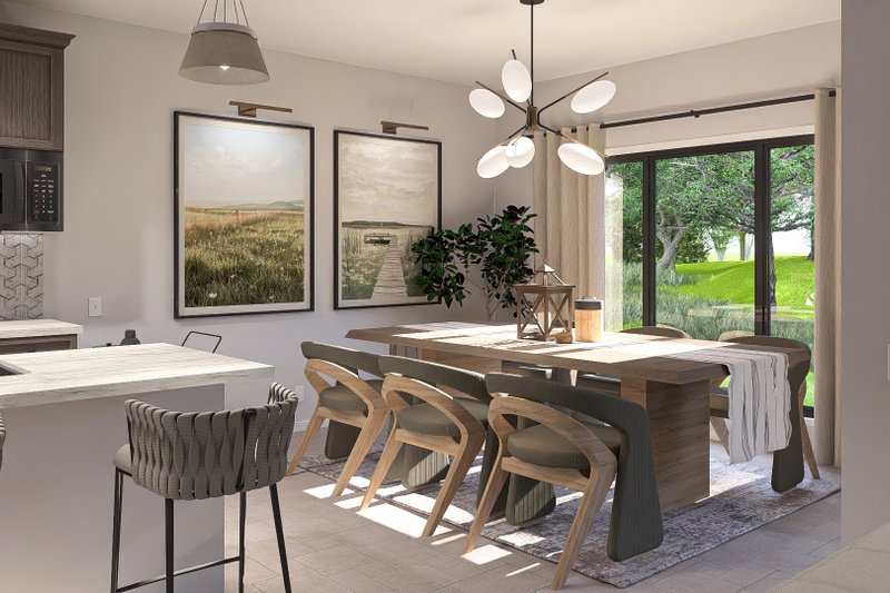 Architectural House Design - Interior - Dining Room for Farmhouse House Plan #455-211 - 3 bed, 3 bath