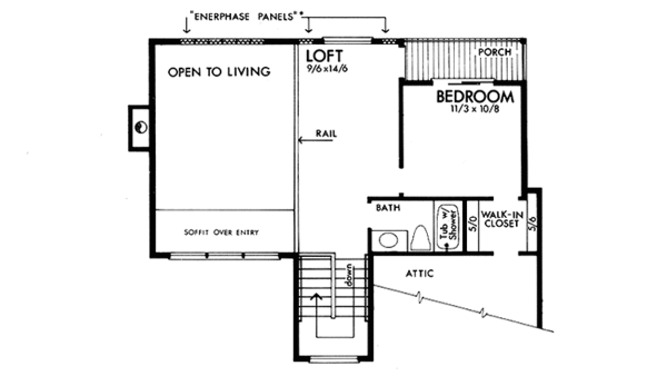 Home Plan - Prairie Floor Plan - Upper Floor Plan #320-1253