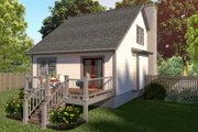 Cottage Style House Plan - 3 Beds 2 Baths 1213 Sq/Ft Plan #79-141 Exterior 