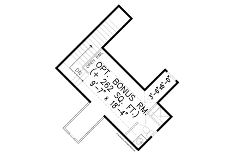 Dream House Plan - Floor Plan - Other Floor for Craftsman House Plan #54-368 - 3 bed, 2.5 bath