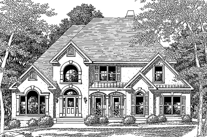 Home Plan - Mediterranean Exterior - Front Elevation Plan #927-312