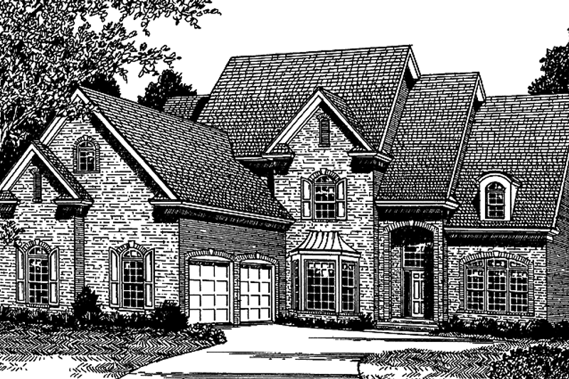 Architectural House Design - Exterior - Front Elevation 3 for Traditional House Plan #453-162 - 4 bed, 2.5 bath