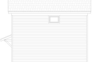 Exterior - Other Elevation 1 for Traditional House Plan #932-335 - 2 bed, 1 bath