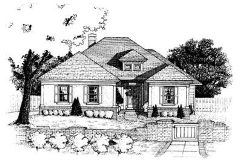 House Design - Traditional Exterior - Front Elevation Plan #20-447