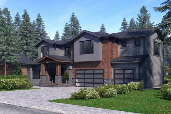 Exterior - Other Elevation 3 for Traditional House Plan #1066-52 - 4 bed, 4 bath