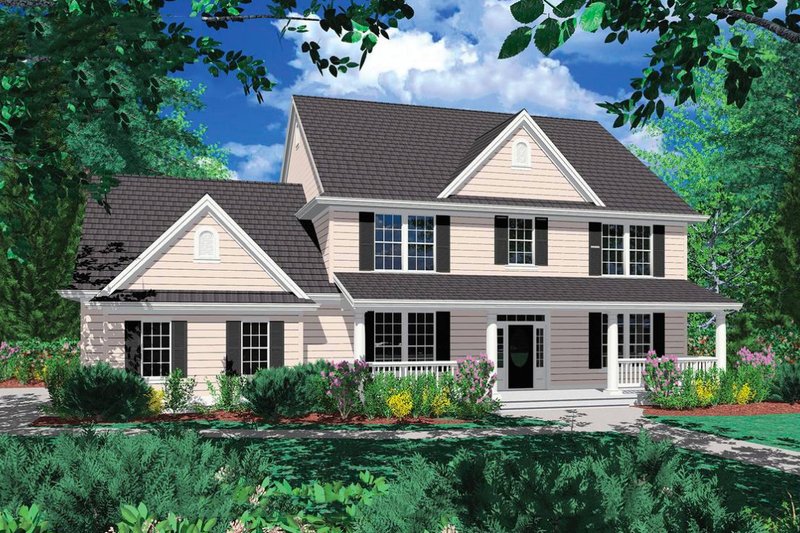 Home Plan - Country Exterior - Front Elevation Plan #48-183