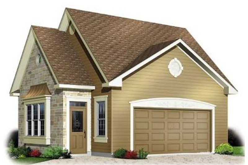 Architectural House Design - Traditional Exterior - Front Elevation Plan #23-437
