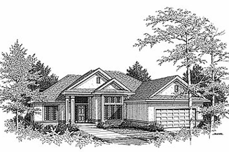 Dream House Plan - Exterior - Front Elevation Plan #70-213