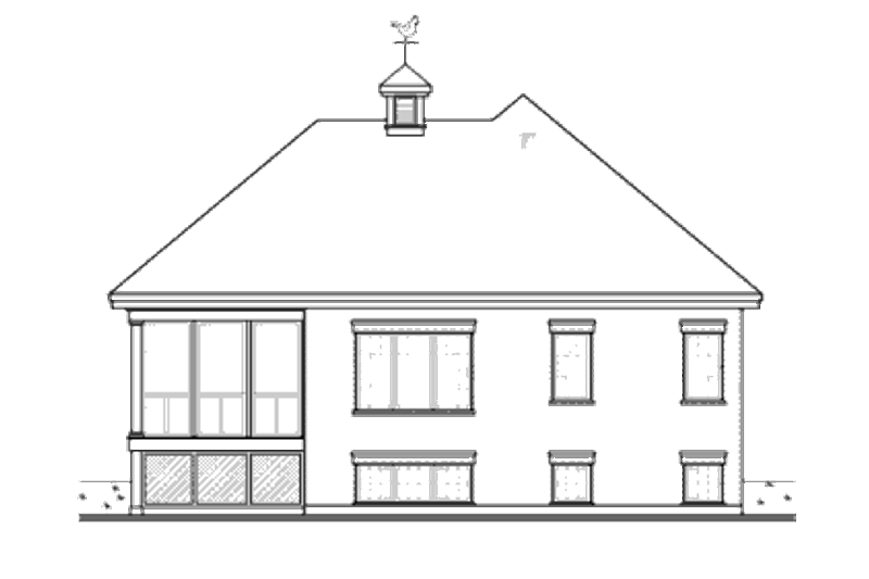 Dream House Plan - Exterior - Rear Elevation for Farmhouse House Plan #23-2270 - 1 bed, 1 bath