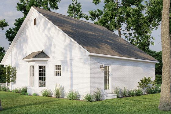Exterior - Rear Elevation for Traditional House Plan #923-331 - 3 bed, 2 bath