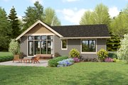 Craftsman Style House Plan - 2 Beds 2 Baths 1040 Sq/Ft Plan #48-1115 