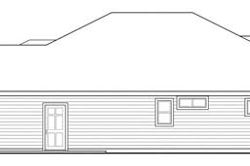 Dream House Plan - Exterior - Other Elevation 1 for Prairie House Plan #124-847 - 4 bed, 3.5 bath