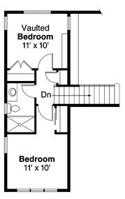 Floor Plan - Upper Floor for Traditional House Plan #124-860 - 3 bed, 2.5 bath