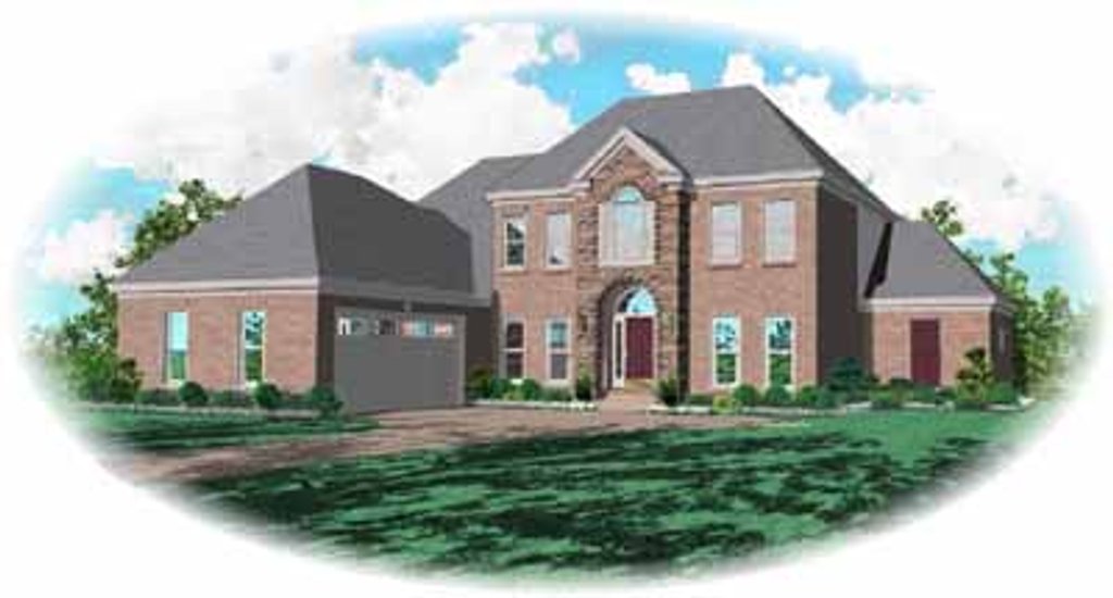 Exterior - Front Elevation 2 for Traditional House Plan #81-339 - 4 bed, 3 bath