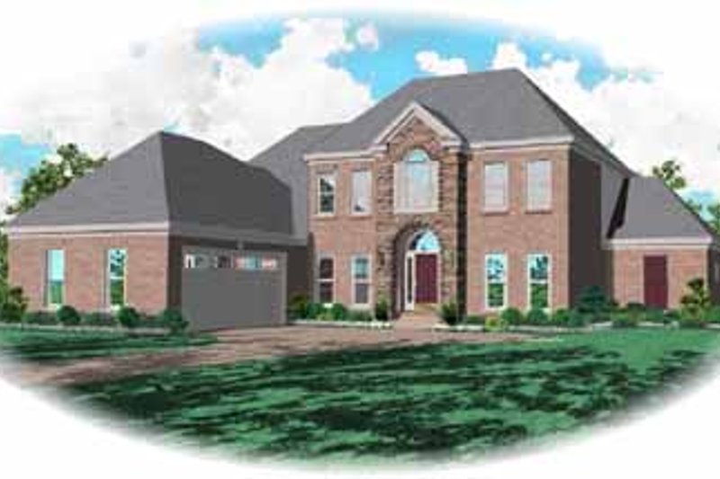 Exterior - Front Elevation 2 for Traditional House Plan #81-339 - 4 bed, 3 bath