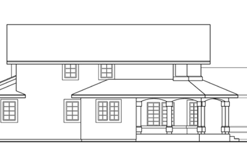 Home Plan - Exterior - Other Elevation for Mediterranean House Plan #124-409 - 3 bed, 2.5 bath