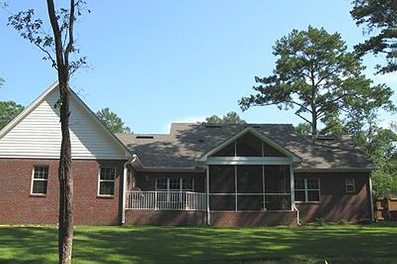 Exterior - Rear Elevation for Traditional House Plan #56-164 - 3 bed, 3 bath