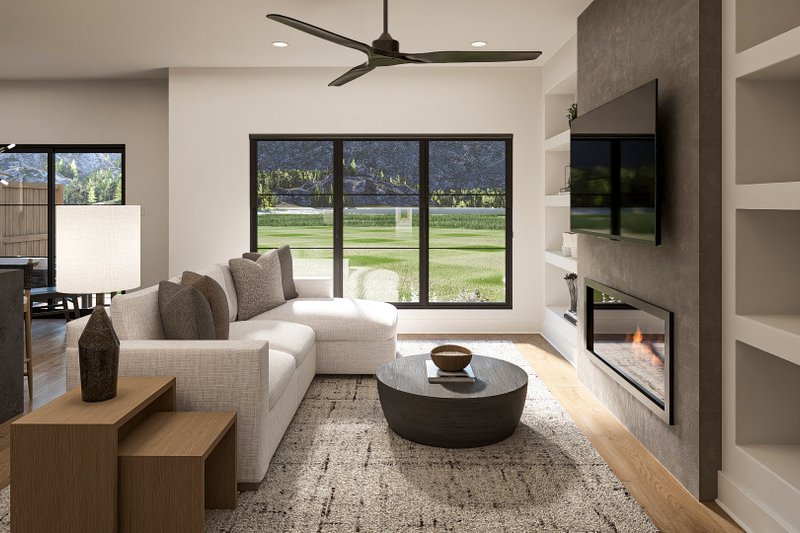 House Plan Design - Interior - Family Room for Modern House Plan #455-824 - 3 bed, 3 bath