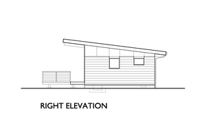 Exterior - Other Elevation 6 for Modern House Plan #890-4 - 1 bed, 1 bath