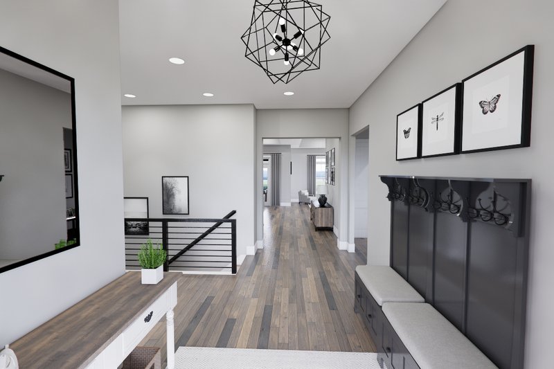 House Blueprint - Interior - Entry 1 for Ranch House Plan #51-1326 - 3 bed, 2.5 bath