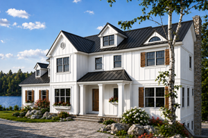 House Plan Design - Exterior - Front Elevation for Farmhouse House Plan #928-458 - 4 bed, 3.5 bath