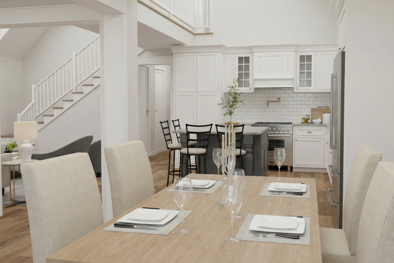 House Blueprint - Interior - Dining Room for Farmhouse House Plan #923-484 - 3 bed, 2.5 bath