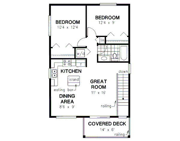 Architectural House Design - Craftsman Floor Plan - Upper Floor Plan #18-320