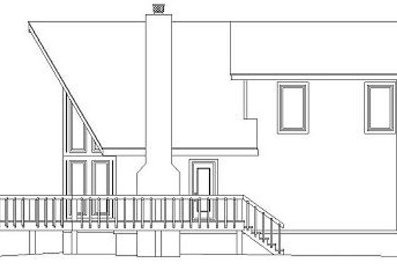 Exterior - Other Elevation for Contemporary House Plan #81-709 - 3 bed, 3 bath