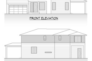 Exterior - Front Elevation 5 for Contemporary House Plan #1066-304 - 4 bed, 4 bath