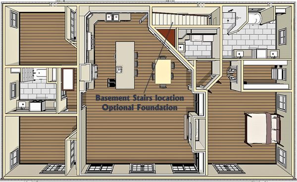 Home Plan - Bungalow Floor Plan - Other Floor Plan #44-238