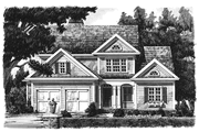 Country Style House Plan - 4 Beds 2.5 Baths 2011 Sq/Ft Plan #927-841 Exterior 