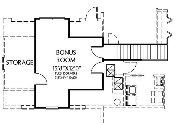 House Plan Design - Mediterranean Floor Plan - Upper Floor Plan #999-144