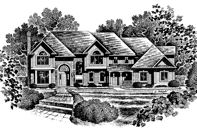 Dream House Plan - Traditional Exterior - Front Elevation Plan #316-227
