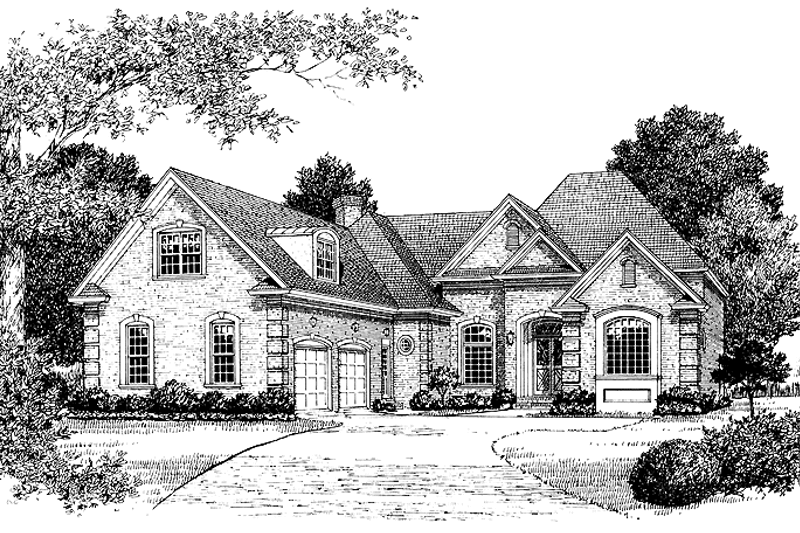 House Blueprint - Ranch Exterior - Front Elevation Plan #453-354
